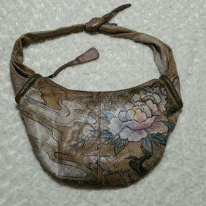 Jane Yoo Wearable Art HandPainted Hobo Bag